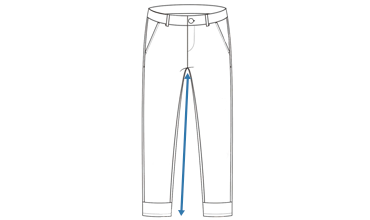 Intérieur de la jambe pantalon