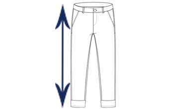 Longueur de manche pantalon