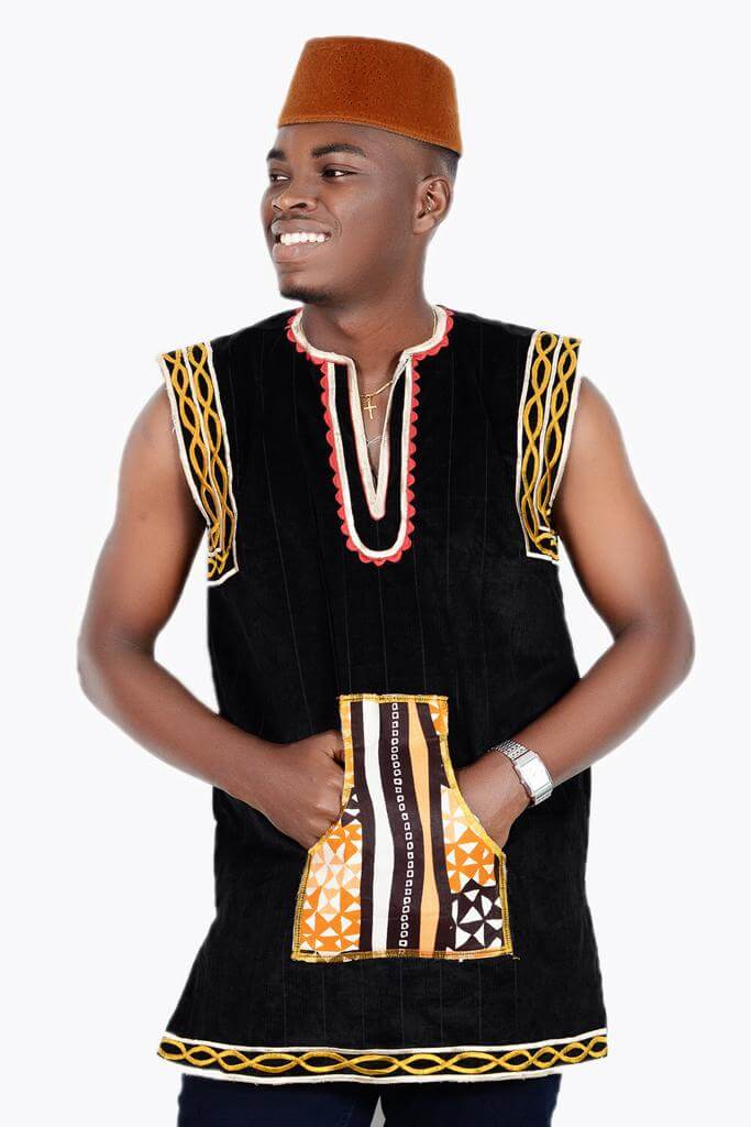 Tenu africaine Toghu imprimé de woodin