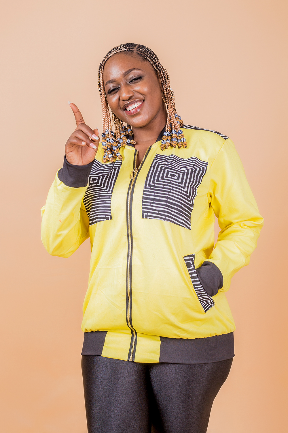 Jaunatre Sweat unisexe (Noir Jaune)