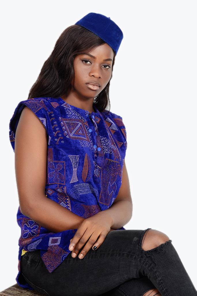Tenu africaine Toghu - Bleu