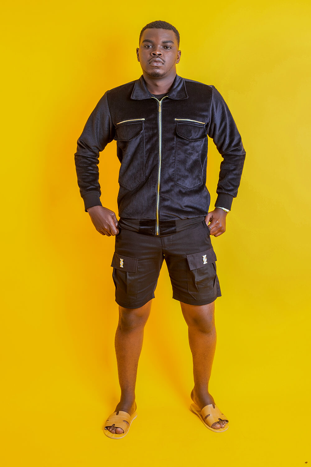 Bombers Kété Velours unisexe (Noir)
