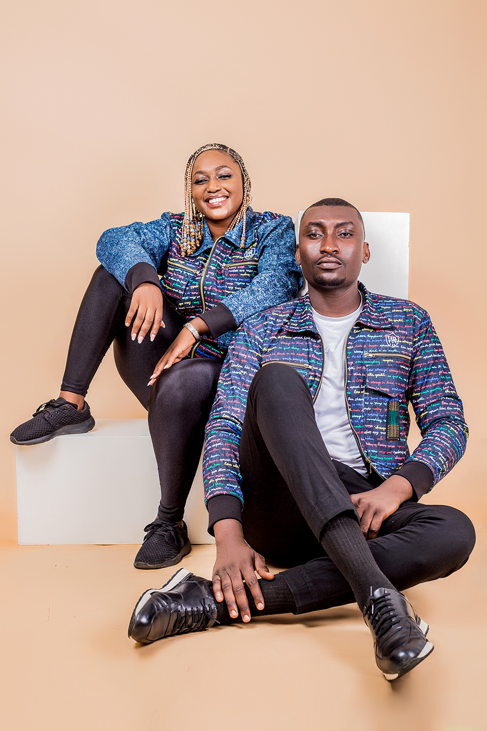 Alpha Veste en jean africain unisexe