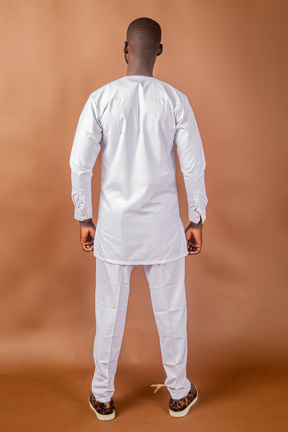 Tunique Ivoire Blanche avec Broderie